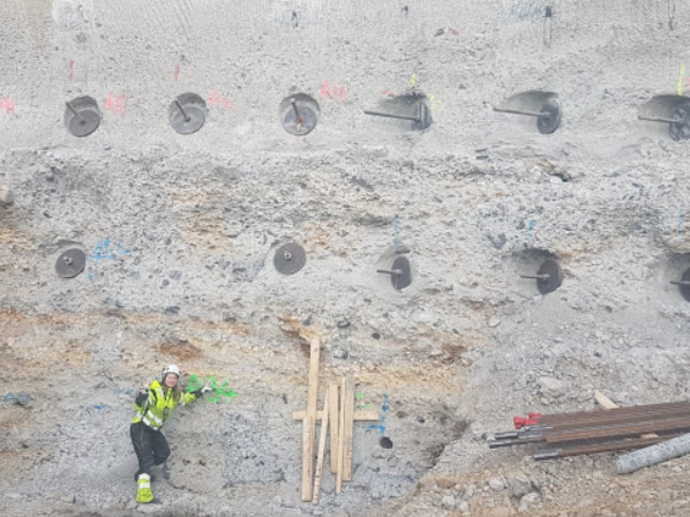 Female Keller project manager on site