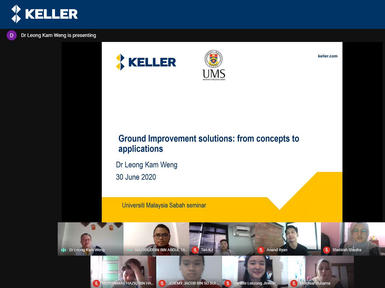Dr Leong Kam Weng Business Director of Keller ASEAN conducts online lecture