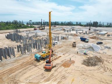 Keller ASEAN project site in Serawak Malaysia for a methanol plant.