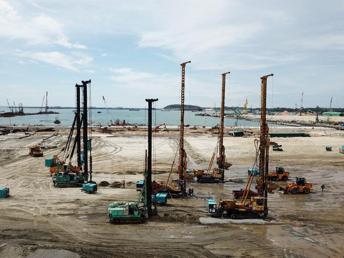 Keller's project at Hoa Phat Dung Quat Steel Complex in Vietnam