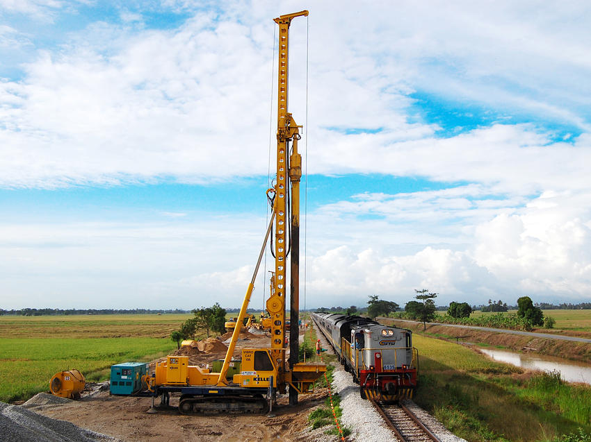 Ipoh Padang Besar Double Track Railway in Malaysia